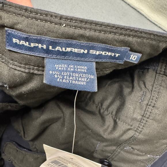 Ralph Lauren Sport Pants Womens 10 Navy Blue Cargo Utility Ankle Zip NOS NEW - Picture 4 of 9